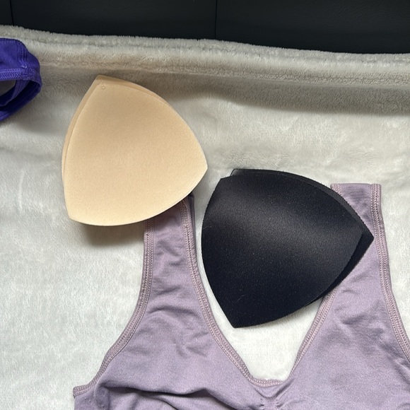 FREE WITH PURCHASE - Set of Two Purple Sports Bras - Picture 3 of 7